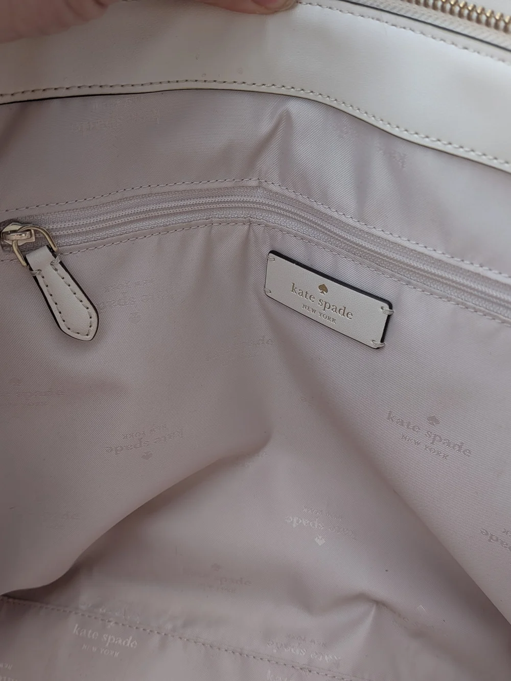 Kate Spade New York: Dumpling Medium Tote, Parchment White Pebbled Leather 💖